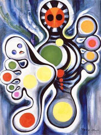 岡本太郎「記念撮影」１９７５年（川崎市岡本太郎美術館提供）