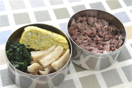 しらす入り卵焼き弁当。※５４８ｋｃａｌ、塩分２．３グラム（１人分）