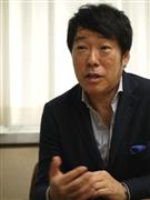 「トルコ政府は当初、『私たちが日本を救うパートは不要だ』と言っていた」と語る田中光敏（みつあき）監督＝２０１５年（岡本耕治撮影）