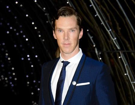 英俳優、ベネディクト・カンバーバッチさん＝２０１５年２月７日、英国・首都ロンドン（ＡＰ）