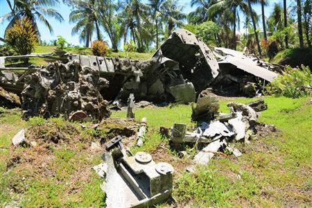 海の中だけでなく、ラバウルには陸地のいたるところに先の大戦の名残がある＝２０１５年１１月１３日、パプアニューギニア（越智隆治さん撮影）