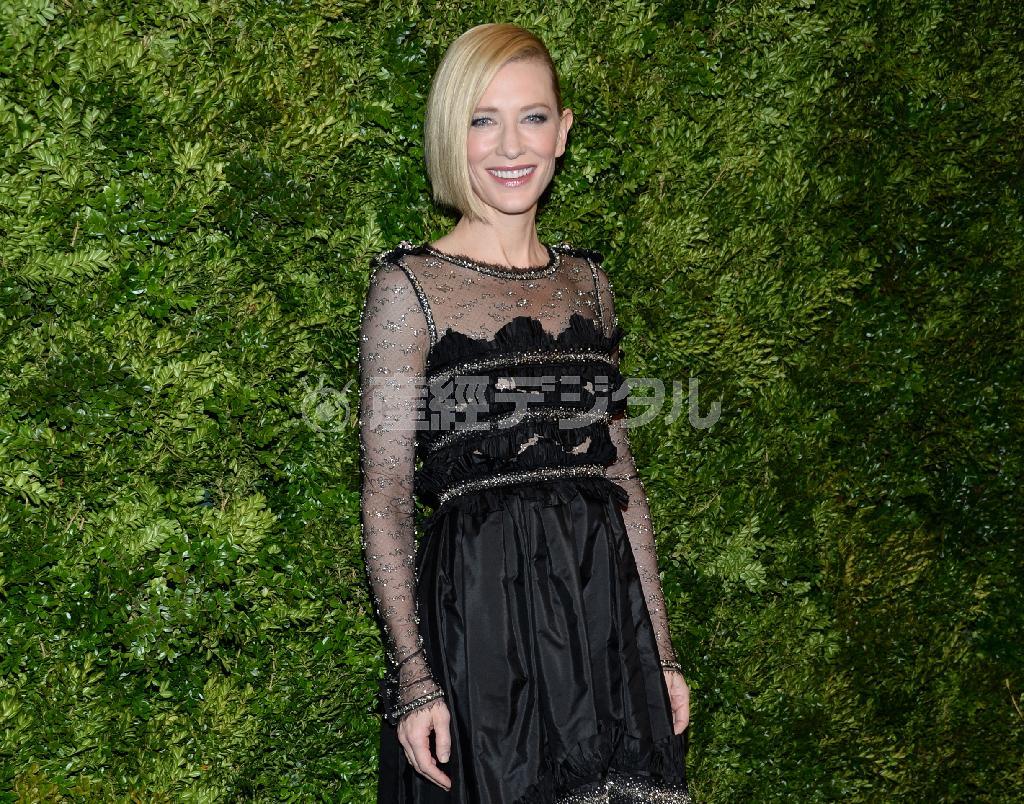 豪女優、ケイト・ブランシェットさん＝２０１５年１１月１７日、米ニューヨーク（ＡＰ）