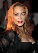 米女優、歌手、リンジー・ローハン＝２０１５年９月１９日、英国・首都ロンドン（ロイター）
