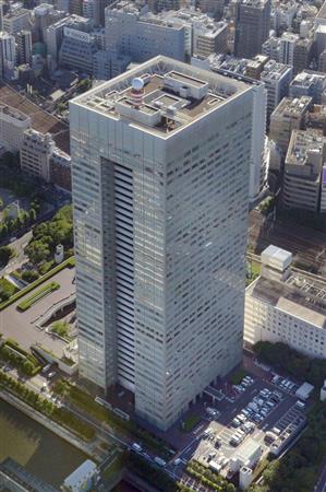 東芝本社の入るビル＝東京都港区