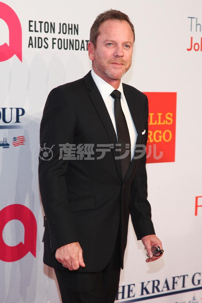 カナダの俳優、キーファー・サザーランドさん＝２０１５年１１月２日、米ニューヨーク（ＡＰ）