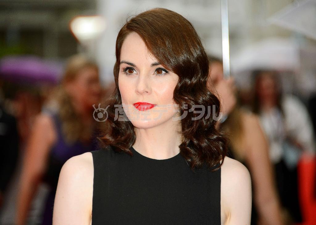英女優、ミシェル・ドッカリーさん＝２０１５年８月１１日、英国・首都ロンドン（ＡＰ）