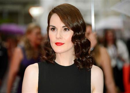 英女優、ミシェル・ドッカリーさん＝２０１５年８月１１日、英国・首都ロンドン（ＡＰ）