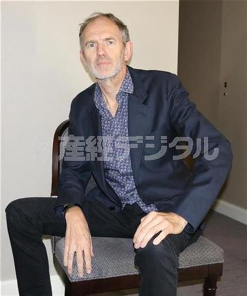 ジェームス・ディーンよりもカメラマンのデニス・ストックに強い関心を示したアントン・コービン監督＝２０１５年１０月２３日、東京都港区（高橋天地撮影）