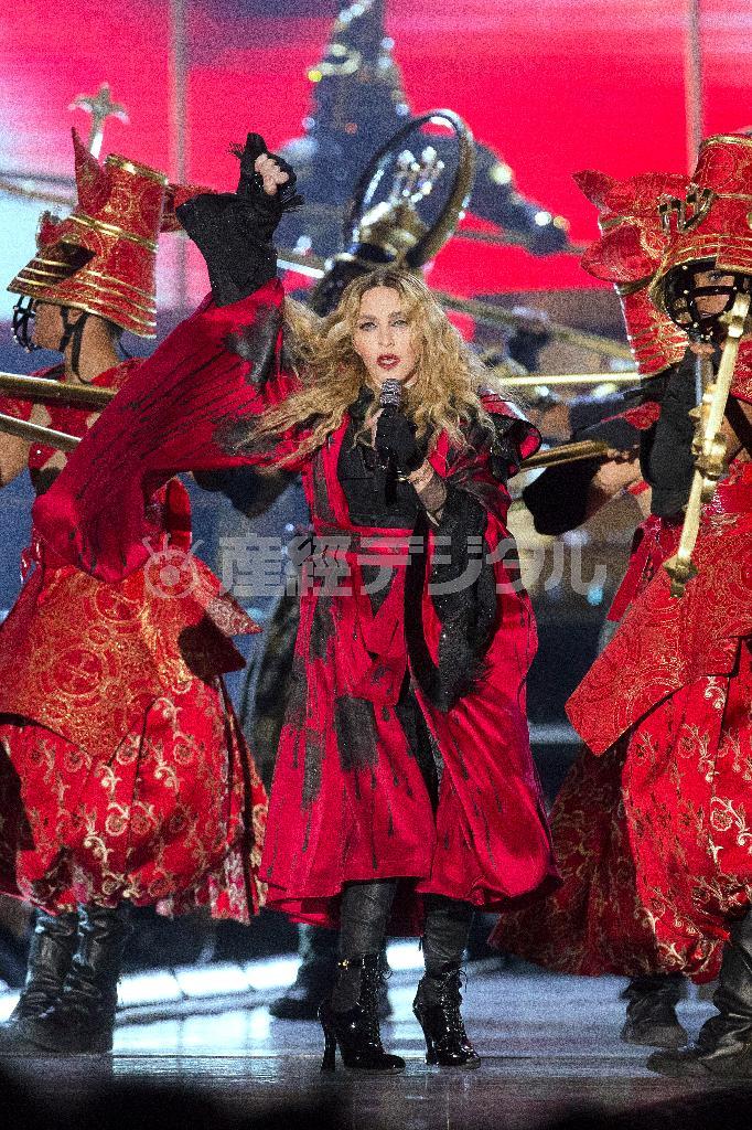 世界的な歌姫、マドンナさん＝２０１５年１２月１日、英国・首都ロンドン（ＡＰ）