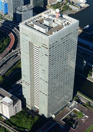 東芝本社の入るビル＝東京都港区