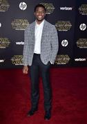 米俳優、チャドウィック・ボーズマンさん＝２０１５年１２月１４日、米カリフォル二州ロサンゼルス（ＡＰ）