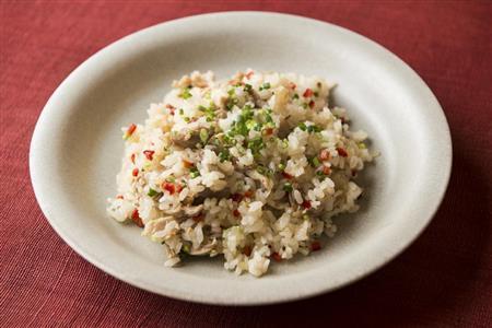 ローストチキンの混ぜご飯(松下二郎さん撮影、提供写真)