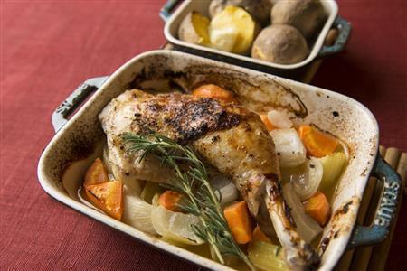 ローストチキン(松下二郎さん撮影、提供写真)