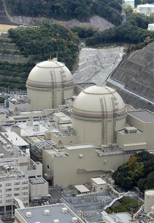 関西電力大飯原発の（手前から）３号機、４号機＝福井県おおい町