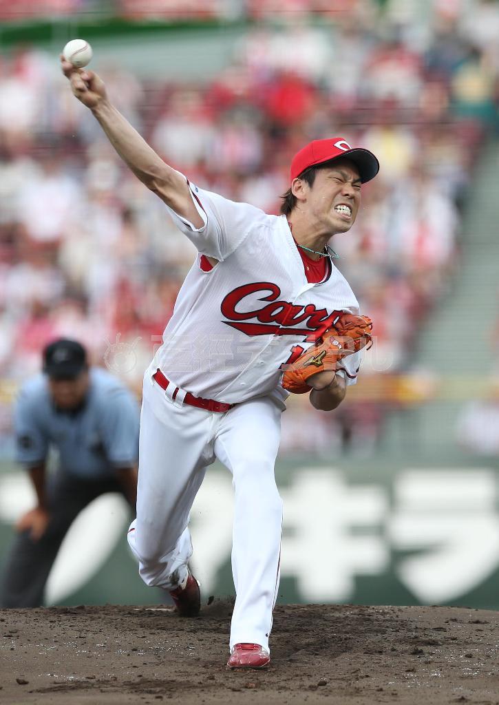 ドジャーズへの移籍が有力視されている前田健太＝２０１５年７月２４日、広島県広島市南区（大橋純人撮影）