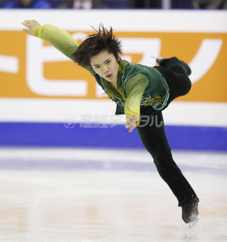 グランプリ（ＧＰ）ファイナルで３位に入った宇野昌磨（しょうま）のフリー＝２０１５年１２月１２日、スペイン・カタルーニャ自治州バルセロナ（共同）