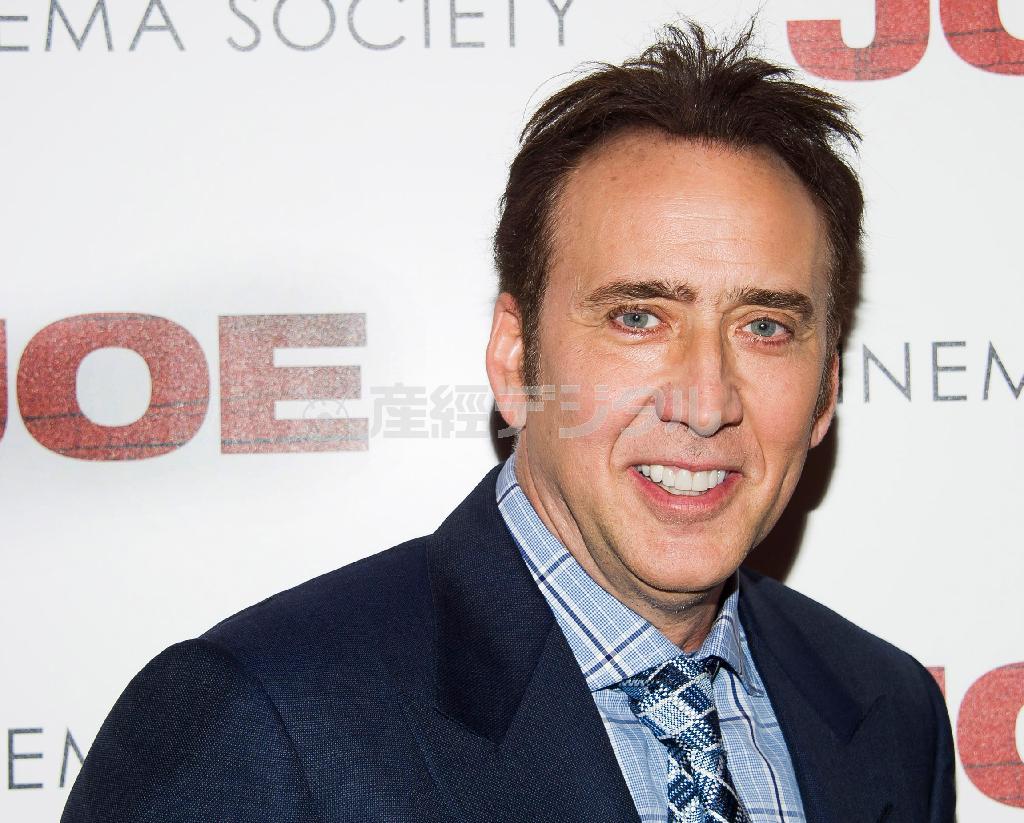 米俳優、ニコラス・ケイジさん＝２０１４年４月９日、米ニューヨーク（ＡＰ）