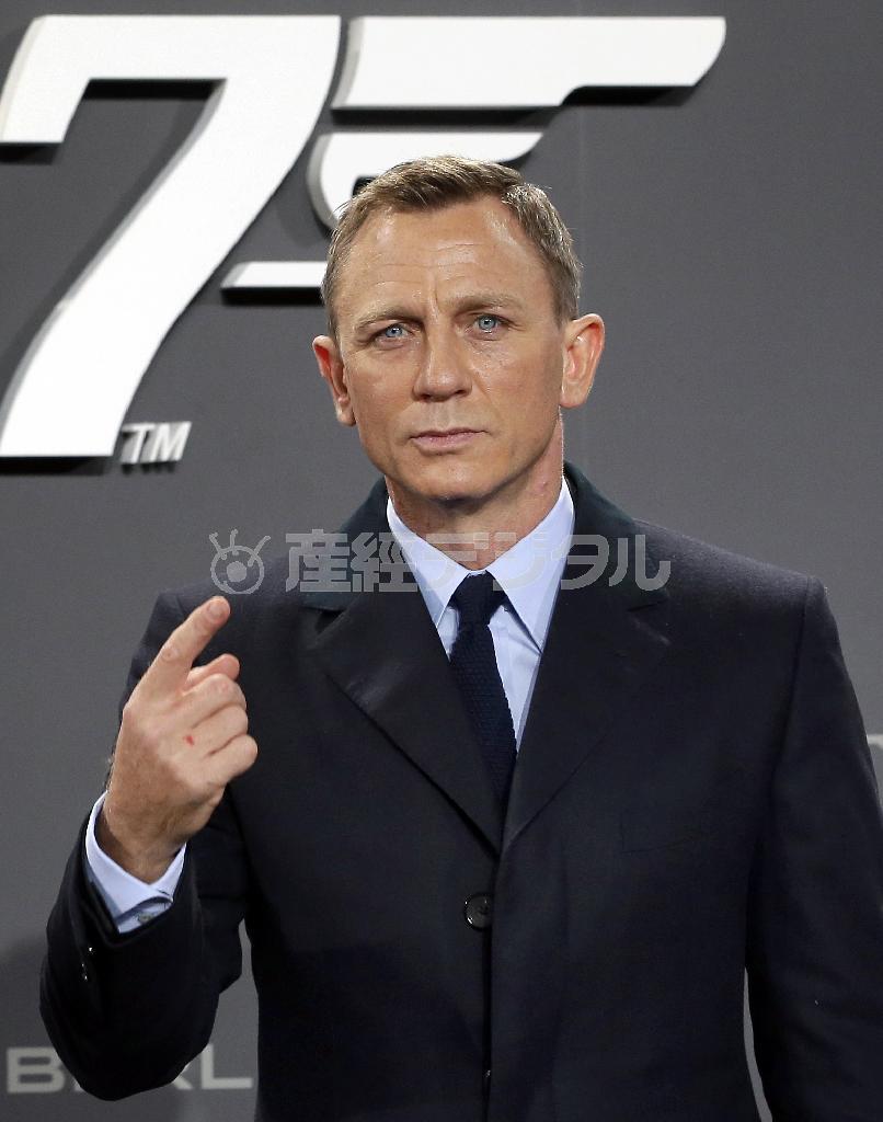 英俳優、ダニエル・クレイグさん＝２０１５年１０月２８日、ドイツ・首都ベルリン（ＡＰ）