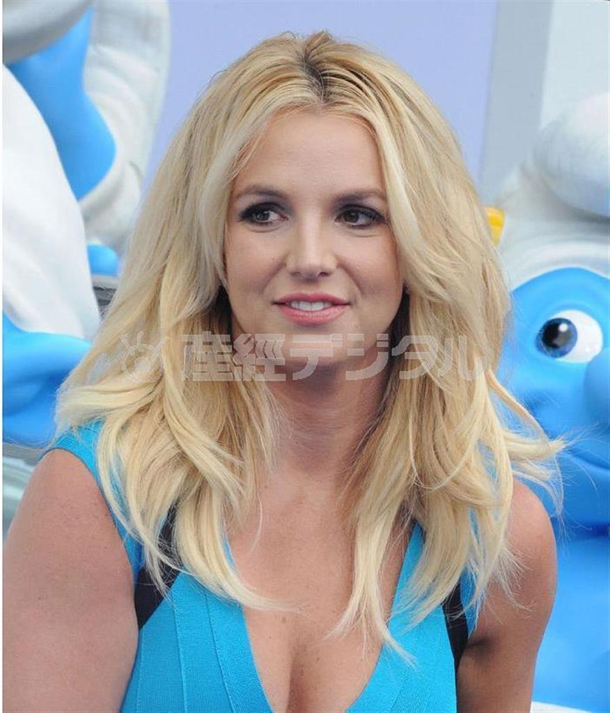 米人気歌手、ブリトニー・スピアーズさん＝２０１４年１月１０日、東京都内（ＵＰＩ＝共同）