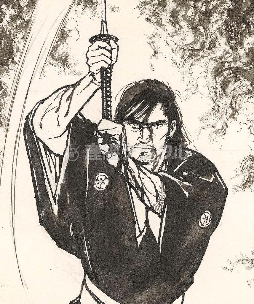 平田弘史（１９３７年～）が１９６５年に『士魂物語１４』（東京日の丸文庫）に発表した「落城の譜」（提供写真）。（Ｃ）平田弘史