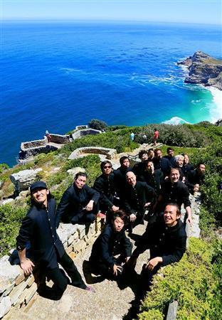 南アフリカの喜望峰にて（２０１５年２月、ＨＡＲＵさん撮影、提供写真）