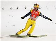 ９位となった葛西紀明＝２０１６年１月６日、オーストリア・ビショフスホーフェン（ゲッティ＝共同）