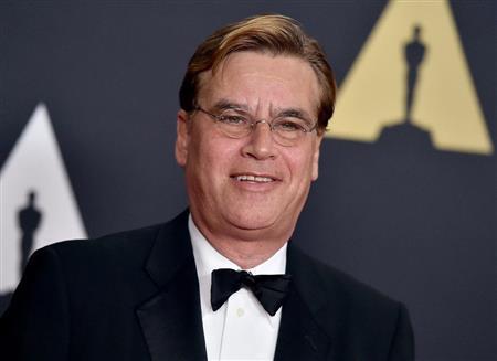 米劇作家、アーロン・ソーキン氏＝２０１５年１１月１４日、米カリフォルニア州ロサンゼルス（ＡＰ）