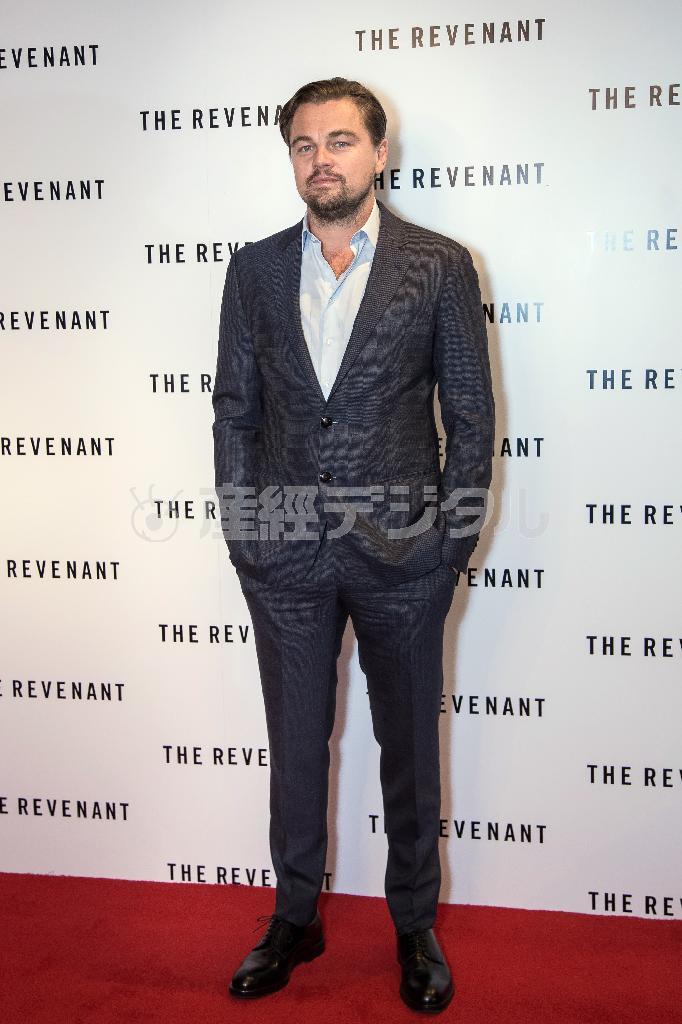 米俳優のレオナルド・ディカプリオさん＝２０１５年１２月６日、英国・首都ロンドン（ＡＰ）