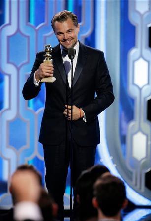 米俳優、レオナルド・ディカプリオさん＝２０１６年１月１０日、米カリフォルニア州ビバリーヒルズ（ＡＰ）