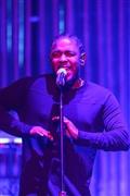 米ラップ歌手、ケンドリック・ラマーさん＝２０１５年１１月１１日、米カリフォルニア州ロサンゼルス（ＡＰ）