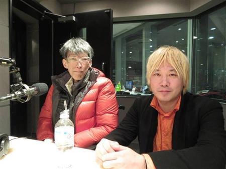 ナビゲーターの竹田圭吾さん（左）と、ジャーナリスの津田大介さん（Ｊ－ＷＡＶＥ提供）