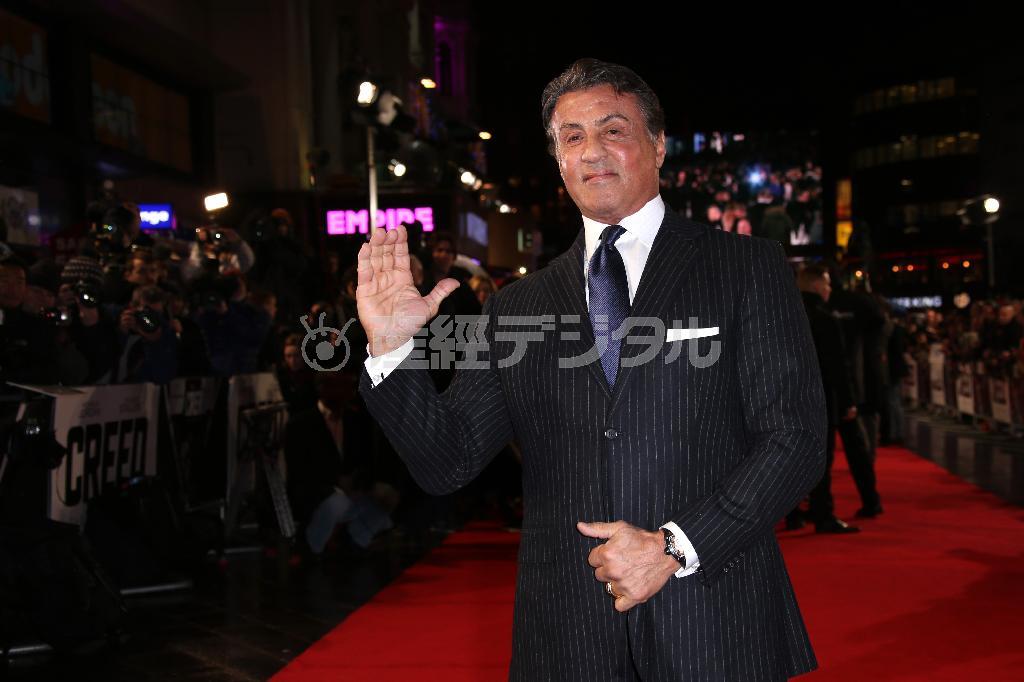米俳優、シルベスター・スタローンさん＝２０１６年１月１２日、英国・首都ロンドン（ＡＰ）