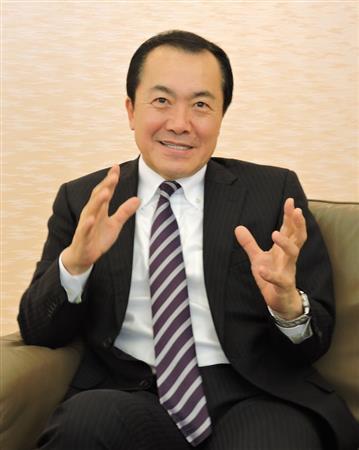 宝塚歌劇団理事長の小川友次（ともつぐ）さん＝２０１５年１２月２６日（藤沢志穂子撮影）