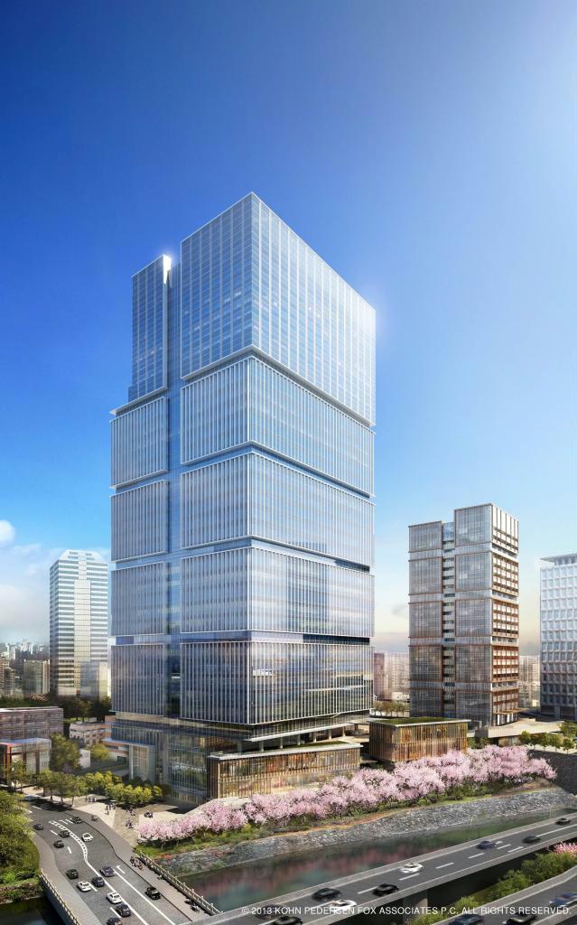 「ザ・プリンスギャラリー」が入る「東京ガーデンテラス紀尾井町」の完成イメージ（西武ＨＤ提供）
