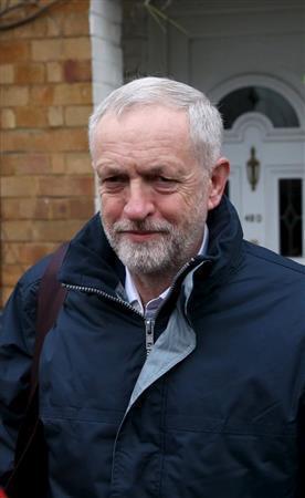 英労働党の強硬左派、ジェレミー・コービン党首＝２０１５年１２月２日、英国・首都ロンドン（ロイター）