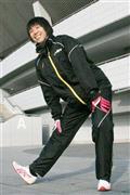 大阪国際女子マラソンに向け、調整する重友梨佐（しげとも・りさ）＝２０１６年１月２５日、岡山県岡山市（共同）