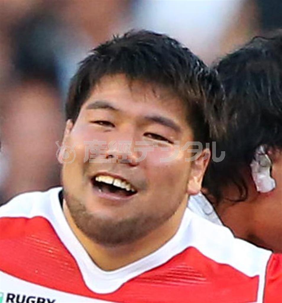 ラグビーのトップリーグ、サントリーの畠山（はたけやま）健介＝２０１５年９月１９日、英国・ブライトン（山田俊介撮影）