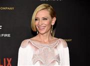 豪女優、ケイト・ブランシェットさん＝２０１６年１月１０日、米カリフォルニア州ビバリーヒルズ（ＡＰ）