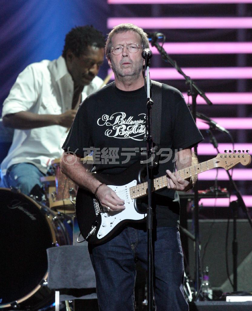 英ロックギタリストのエリック・クラプトンさん＝２００６年１１月１１日、大阪市中央区の大阪城ホール（河田一成撮影）