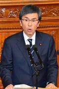 衆院本会議で所信表明する石原伸晃経済再生担当相＝２日午後、国会（斎藤良雄撮影）