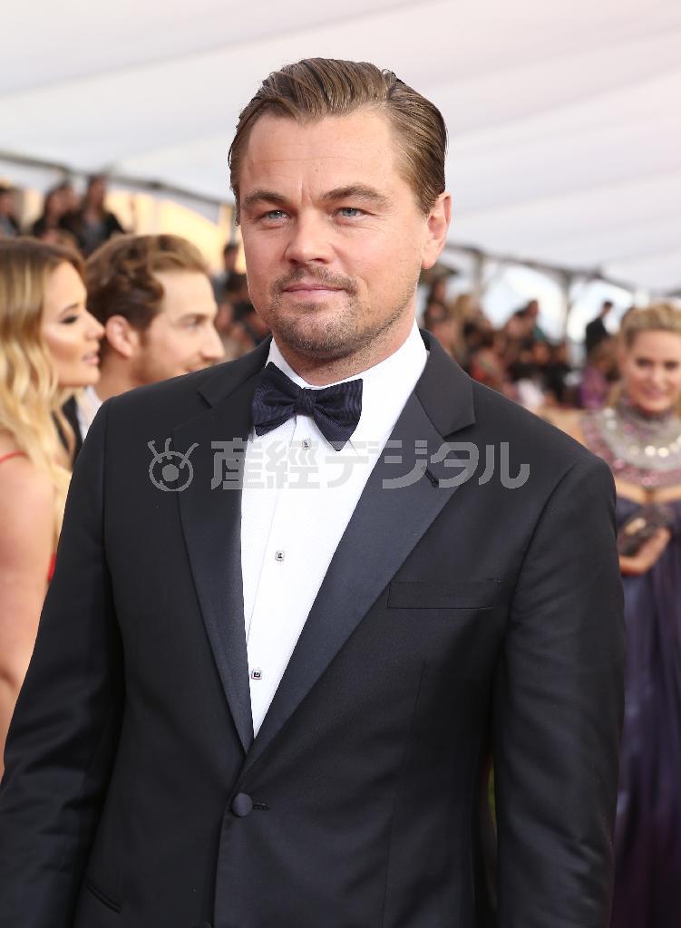 米俳優、レオナルド・ディカプリオさん＝２０１６年１月３０日、米カリフォルニア州ロサンゼルス（ＡＰ）