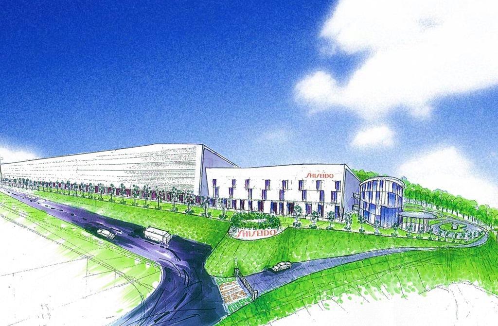 資生堂が大阪府茨木市に建設する新工場の完成予想図