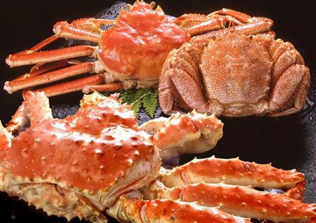 北海道根室市へのふるさと納税で、返礼品として贈られるカニ