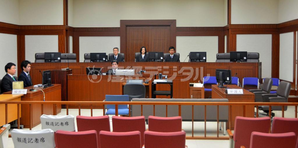 川崎中１殺害事件の第３回公判が開かれた横浜地裁の法廷＝２０１６年２月４日（代表撮影）
