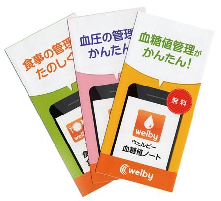 ウェルビーが提供するアプリのパンフレット