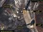 １日に撮影された北朝鮮・東倉里のミサイル発射場の発射台周辺の衛星写真（エアバス・ディフェンス・アンド・スペース／３８ノース提供・共同）