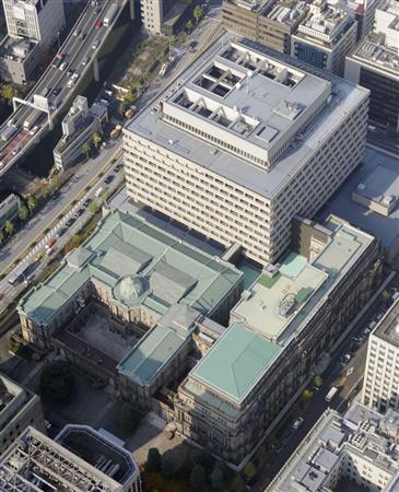 マイナス金利を導入した日銀本店＝東京都中央区