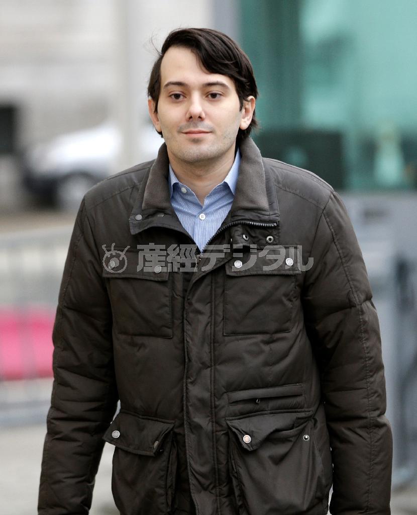 米バイオ医薬品会社の前最高経営責任者（ＣＥＯ）で、投資家のマーティン・シュクレリ氏＝２０１６年２月３日、米ニューヨーク（ＡＰ）