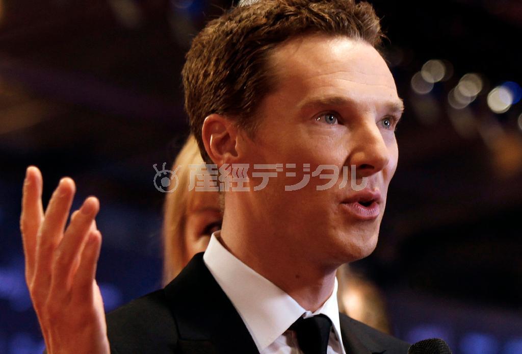 英俳優、ベネディクト・カンバーバッチさん＝２０１５年４月１５日、中国・上海市（ＡＰ）
