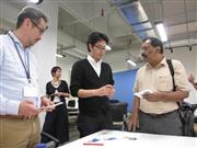 ２３日、日本のベンチャー企業を対象に、日本貿易振興機（ジェトロ）が開いたシンガポールのビジネス・マッチング（吉村英輝撮影）